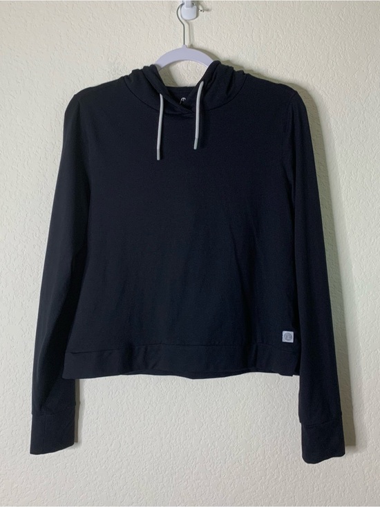 Rhoback Tops - Rhoback womens black tempo performance crop hoodie S